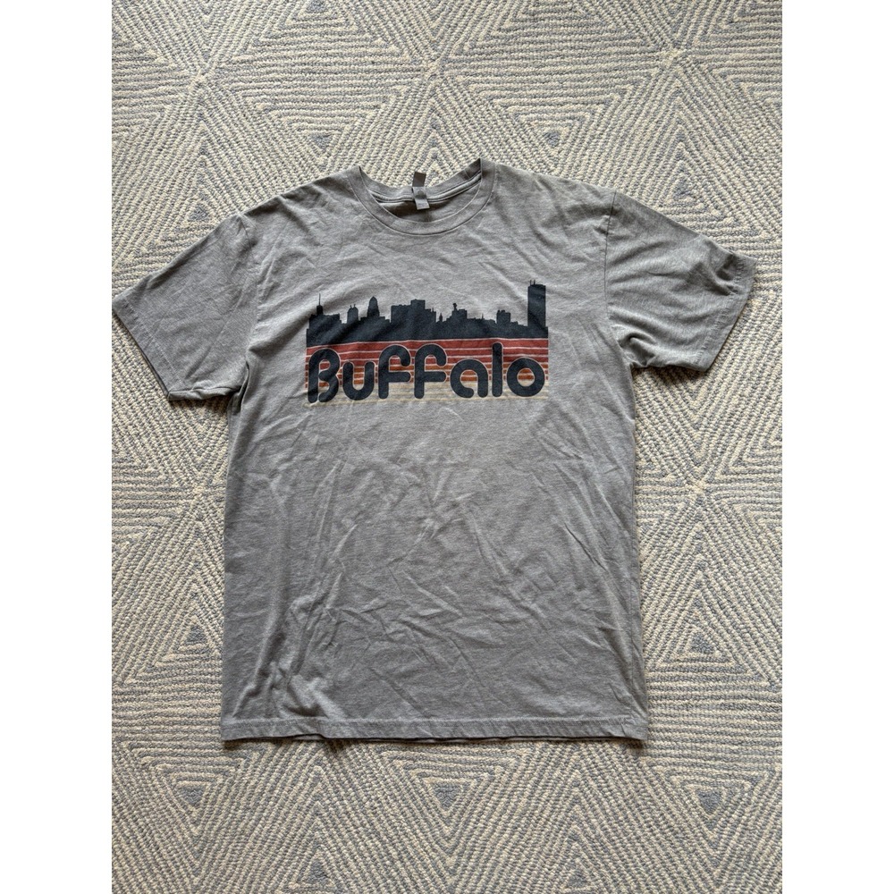 Pasteurized Tees Buffalo‎ Retro Logo T-Shirt - Gray - Large
